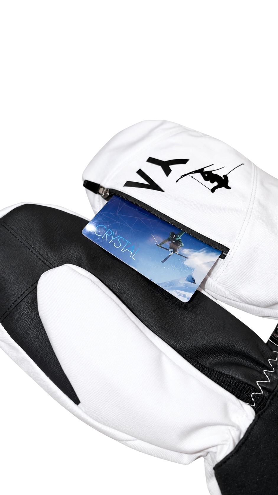 WHITE SNOW GLOVES